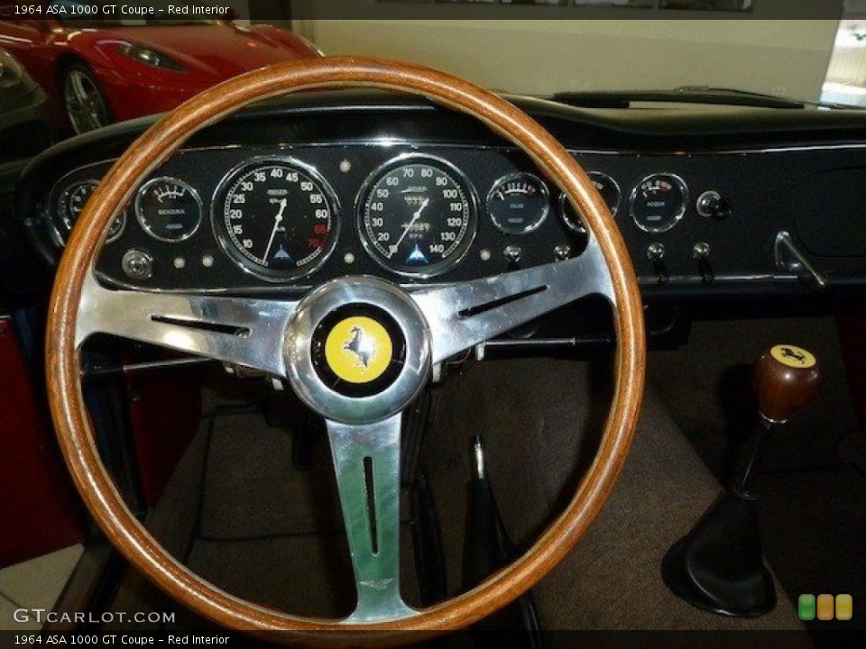 Red Interior Steering Wheel for the 1964 ASA 1000 GT Coupe #69985690