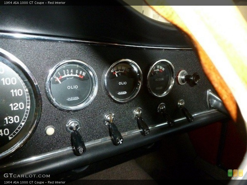 Red Interior Gauges for the 1964 ASA 1000 GT Coupe #69985720