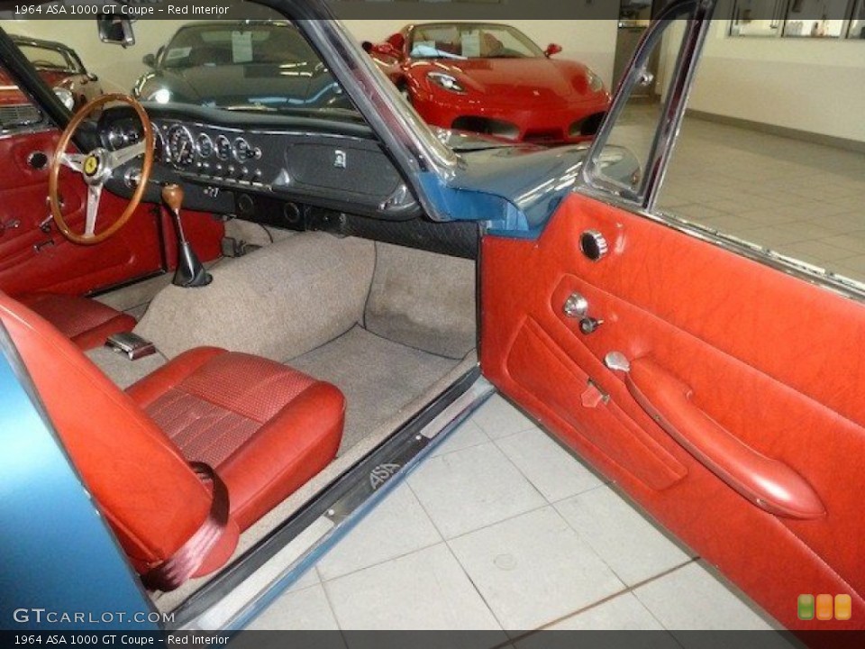 Red Interior Photo for the 1964 ASA 1000 GT Coupe #69985756
