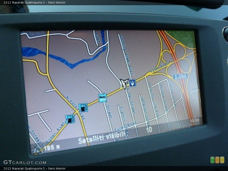 Nero Interior Navigation for the 2013 Maserati Quattroporte S #69986221