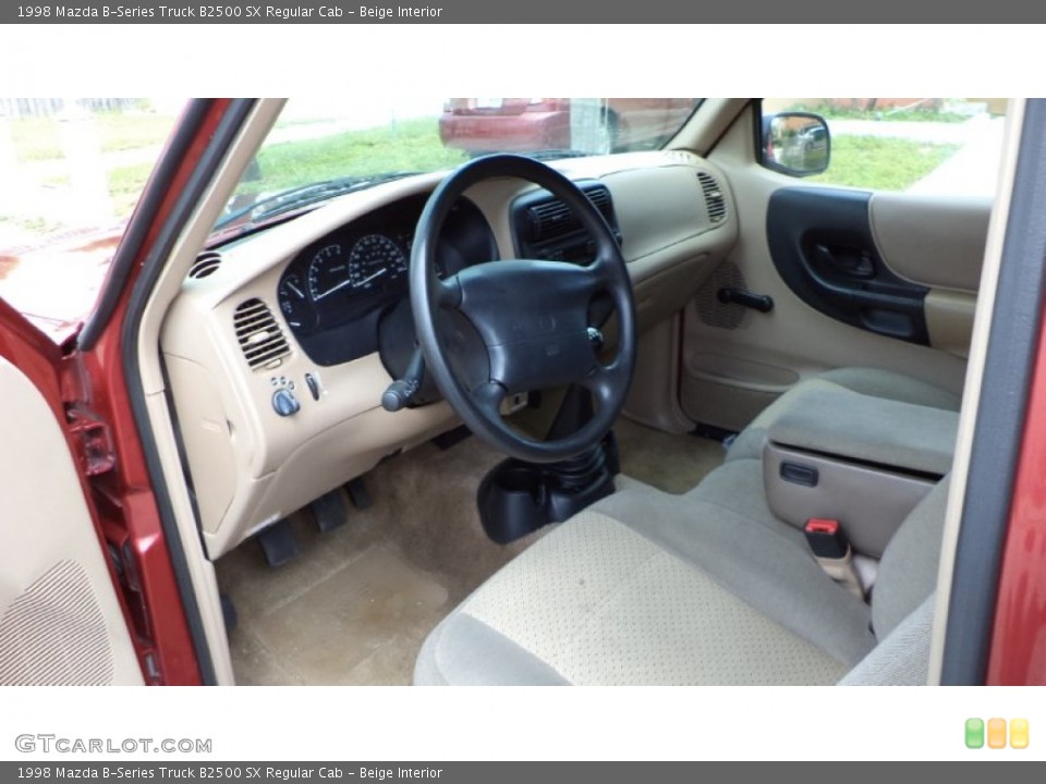 Beige Interior Prime Interior for the 1998 Mazda B-Series Truck B2500 SX Regular Cab #69987178