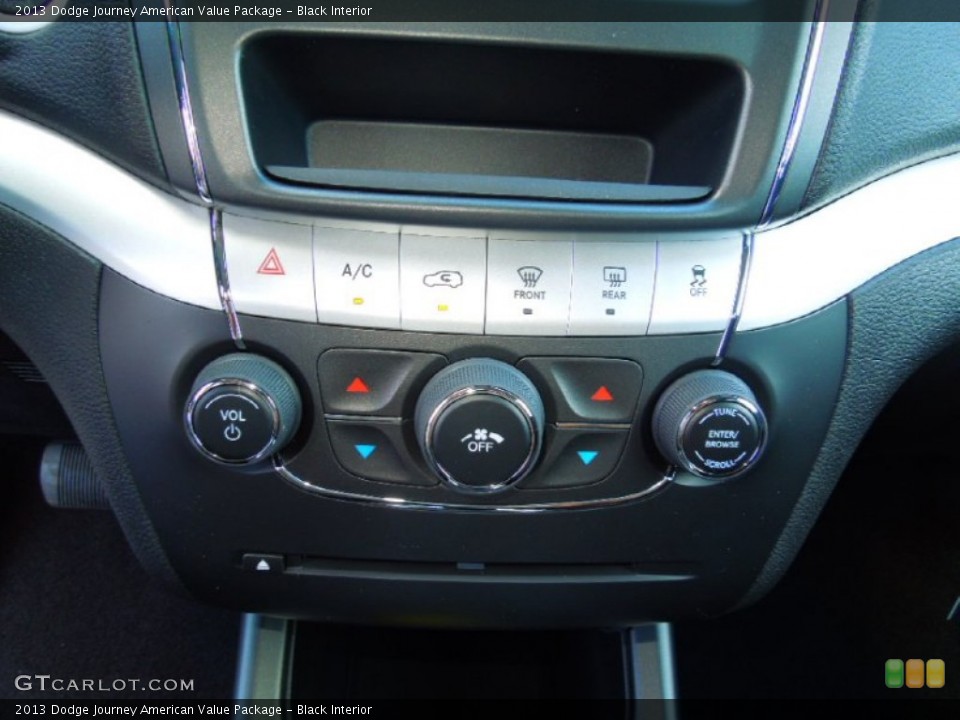 Black Interior Controls for the 2013 Dodge Journey American Value Package #69987455
