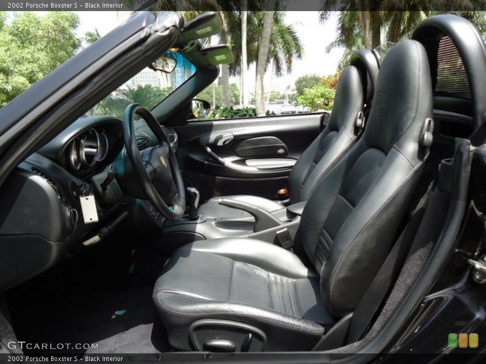 Black Interior Front Seat for the 2002 Porsche Boxster S #69987958