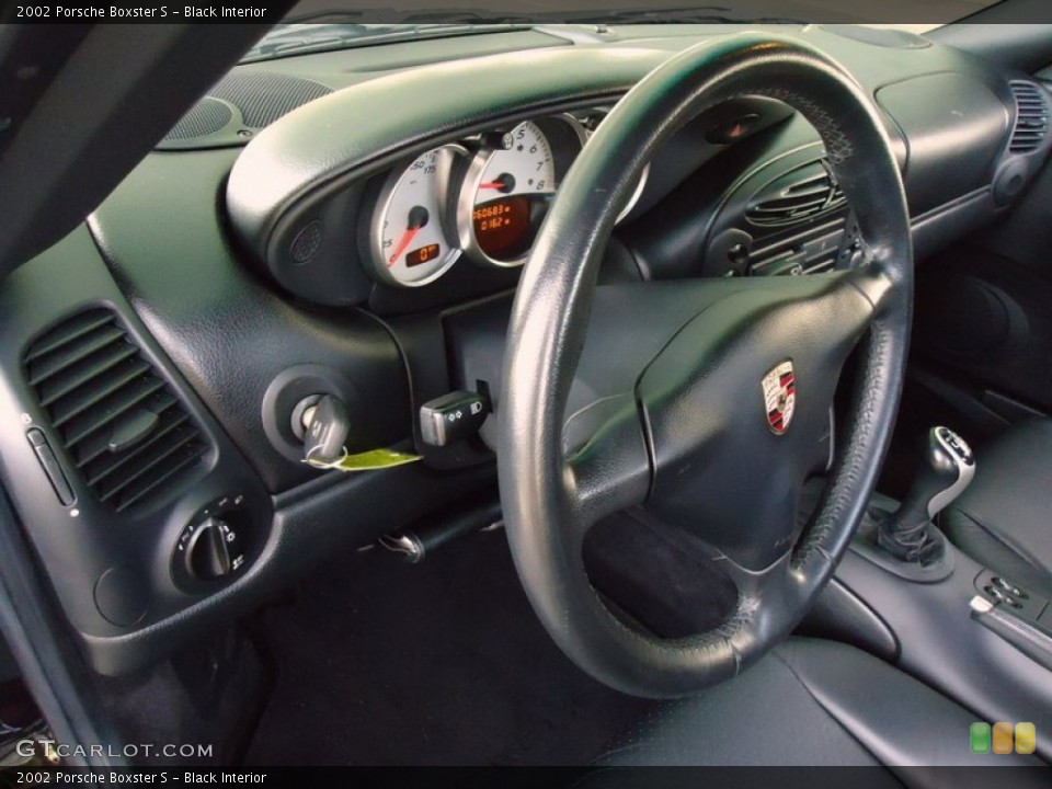 Black Interior Steering Wheel for the 2002 Porsche Boxster S #69988234