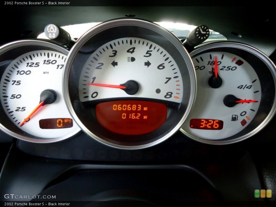 Black Interior Gauges for the 2002 Porsche Boxster S #69988270