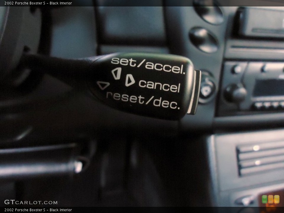 Black Interior Controls for the 2002 Porsche Boxster S #69988294