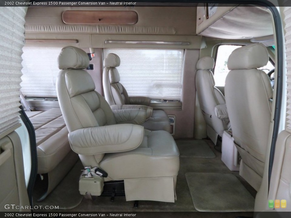 Neutral Interior Rear Seat for the 2002 Chevrolet Express 1500 Passenger Conversion Van #69991351