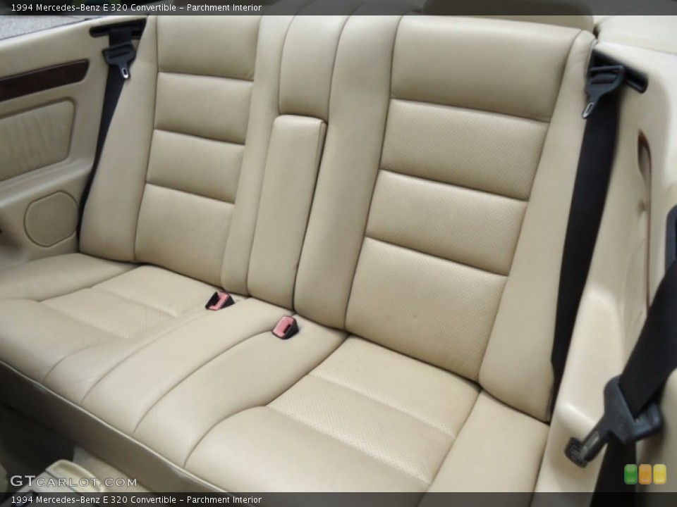 Parchment Interior Rear Seat for the 1994 Mercedes-Benz E 320 Convertible #69991525