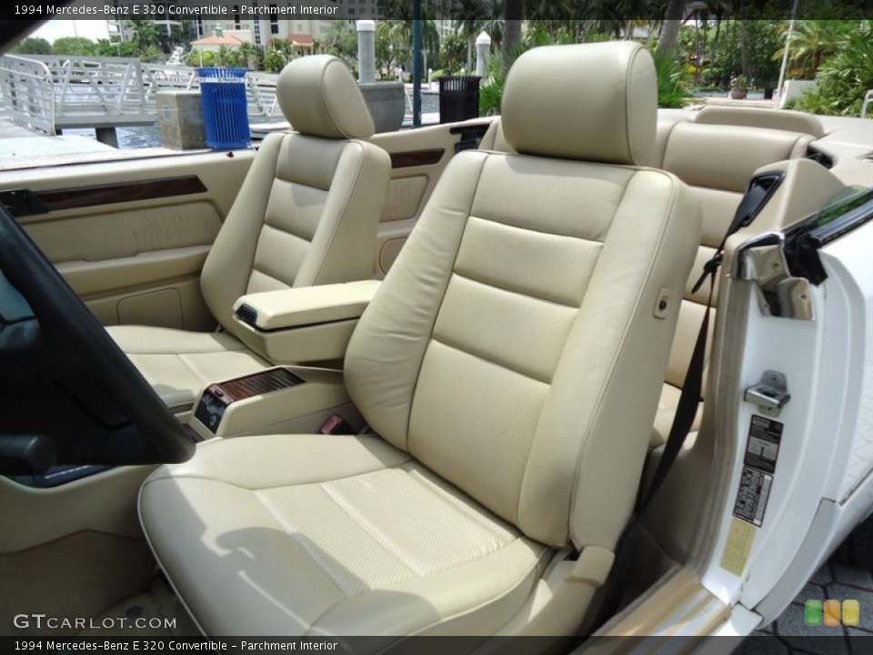 Parchment Interior Front Seat for the 1994 Mercedes-Benz E 320 Convertible #69991543