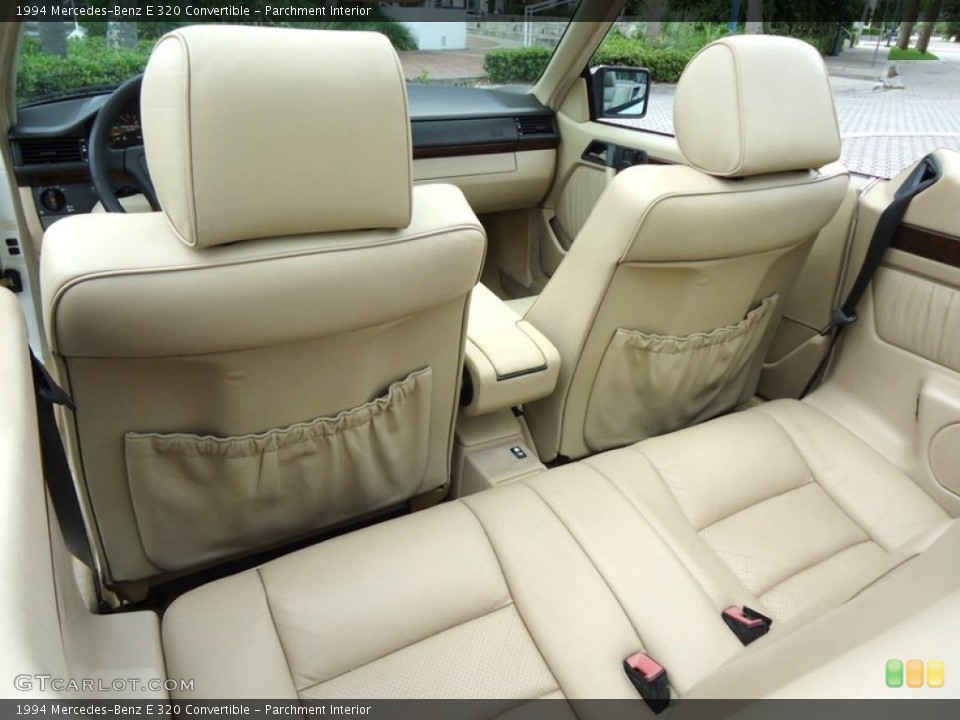 Parchment Interior Rear Seat for the 1994 Mercedes-Benz E 320 Convertible #69991975