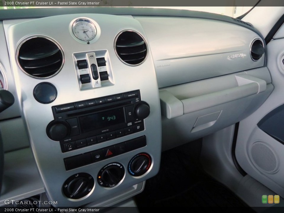 Pastel Slate Gray Interior Controls for the 2008 Chrysler PT Cruiser LX #69992212