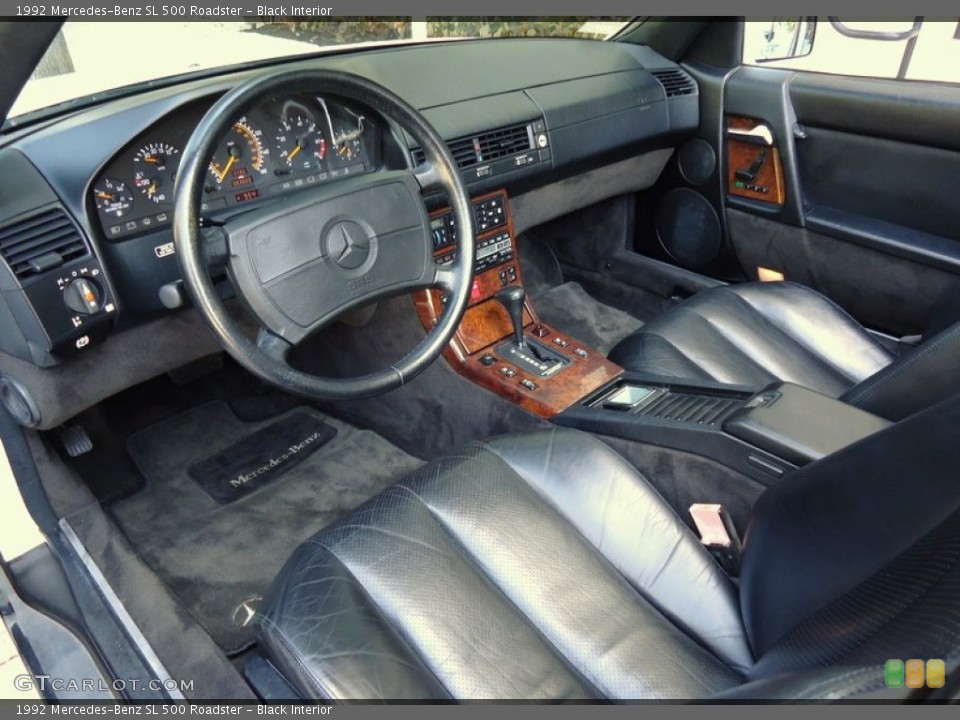 Black Interior Prime Interior for the 1992 Mercedes-Benz SL 500 Roadster #69992650