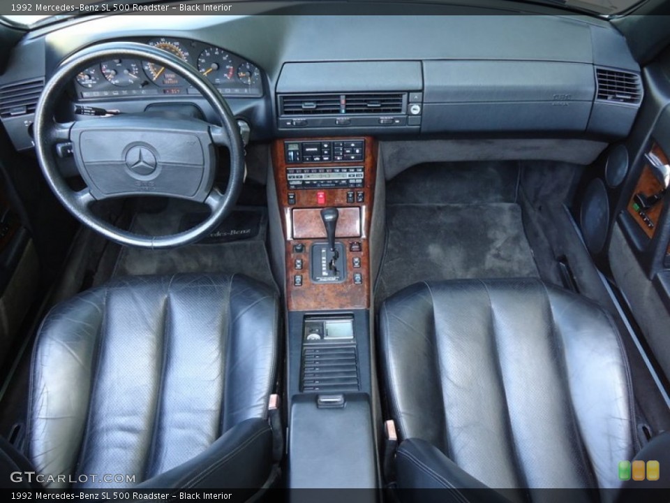 Black Interior Dashboard for the 1992 Mercedes-Benz SL 500 Roadster #69992794