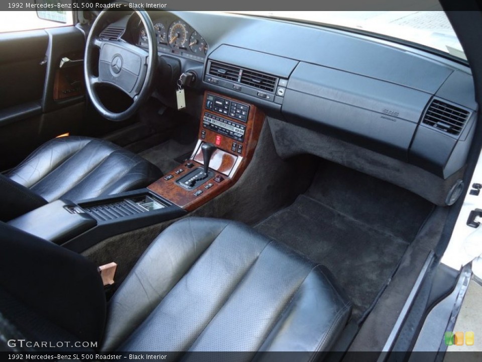 Black Interior Dashboard for the 1992 Mercedes-Benz SL 500 Roadster #69992834