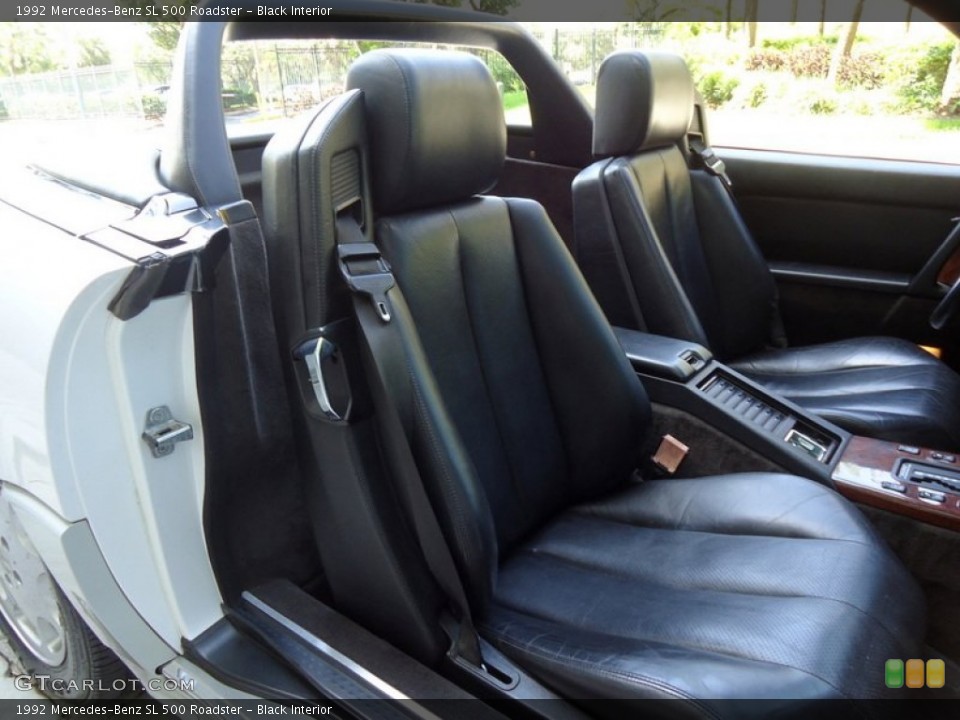 Black Interior Front Seat for the 1992 Mercedes-Benz SL 500 Roadster #69992842