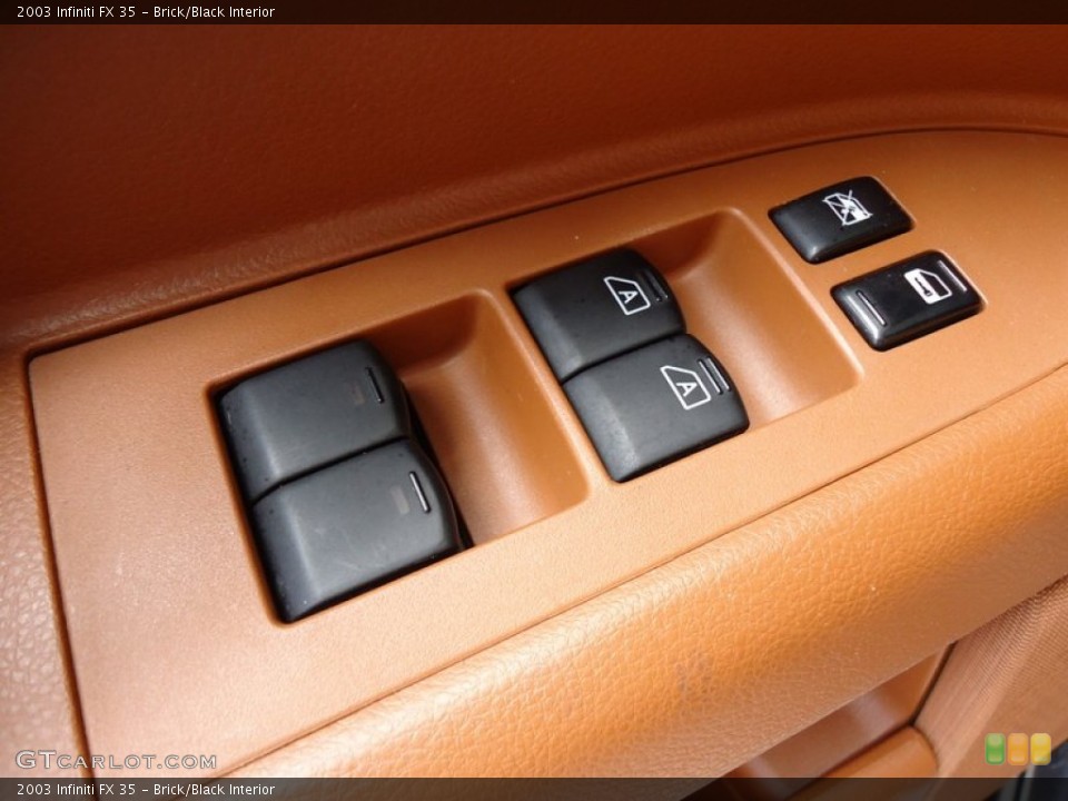 Brick/Black Interior Controls for the 2003 Infiniti FX 35 #69993870