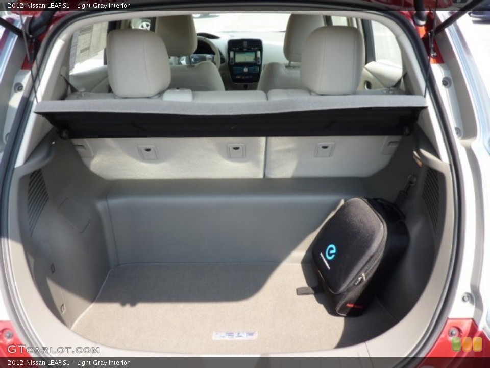 Light Gray Interior Trunk for the 2012 Nissan LEAF SL #69995647