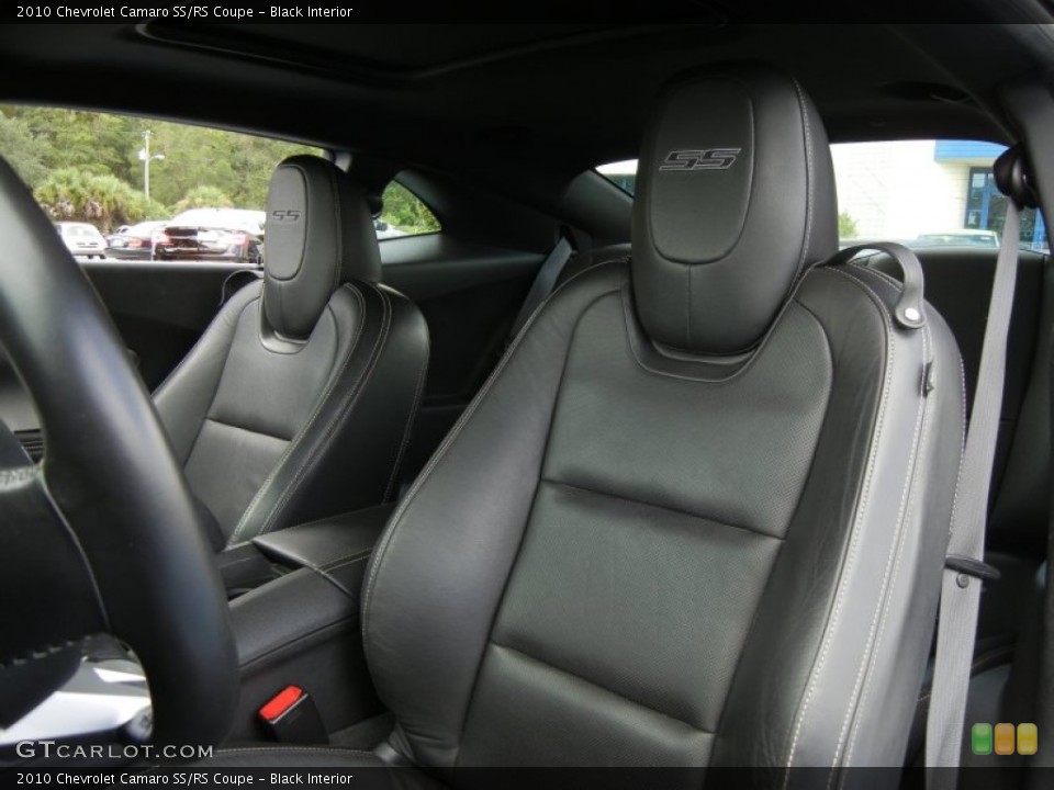 Black Interior Front Seat for the 2010 Chevrolet Camaro SS/RS Coupe #69998355
