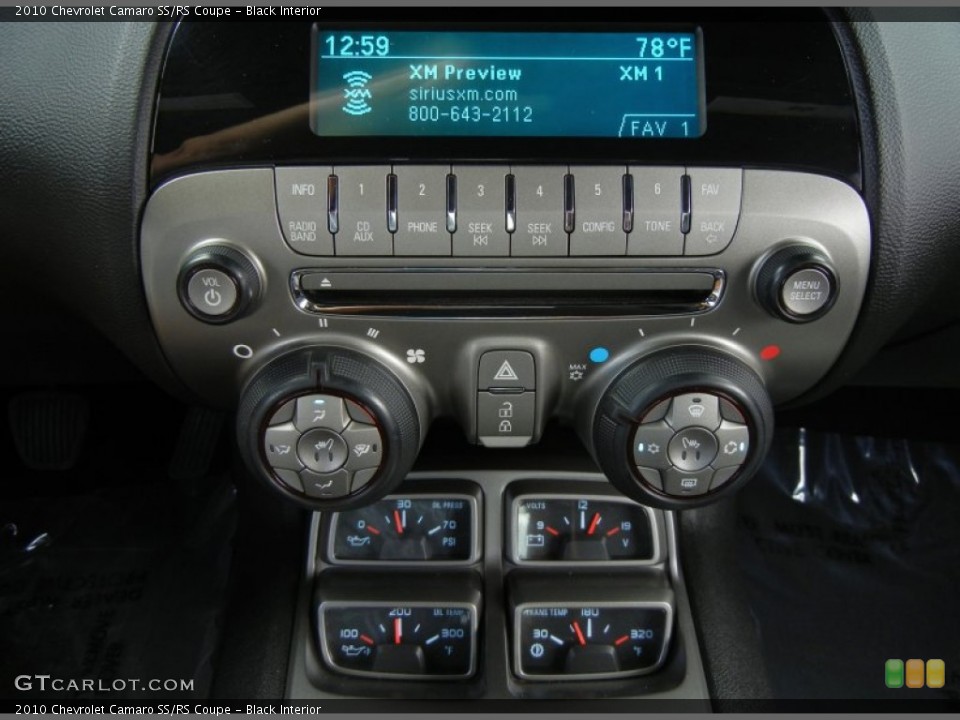Black Interior Controls for the 2010 Chevrolet Camaro SS/RS Coupe #69998466