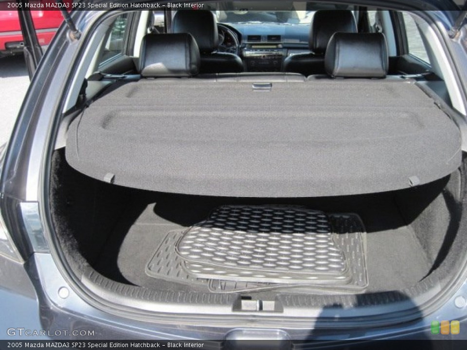 Black Interior Trunk for the 2005 Mazda MAZDA3 SP23 Special Edition Hatchback #69999694