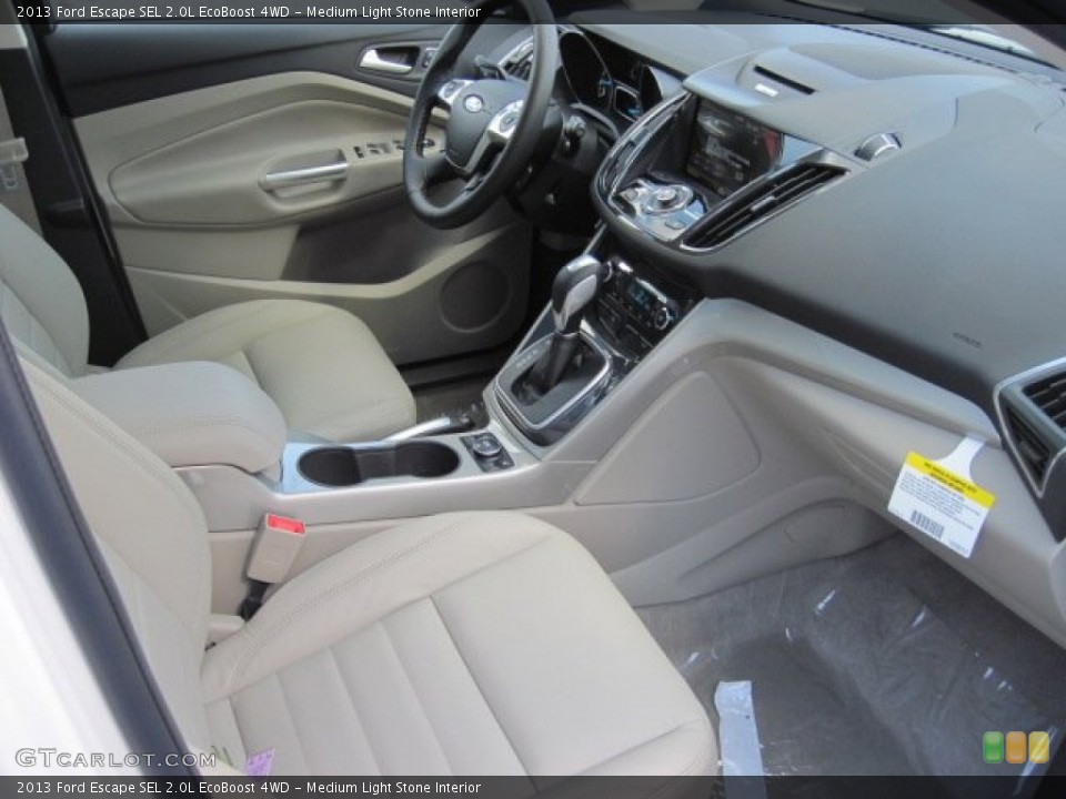 Medium Light Stone Interior Photo for the 2013 Ford Escape SEL 2.0L EcoBoost 4WD #70000065