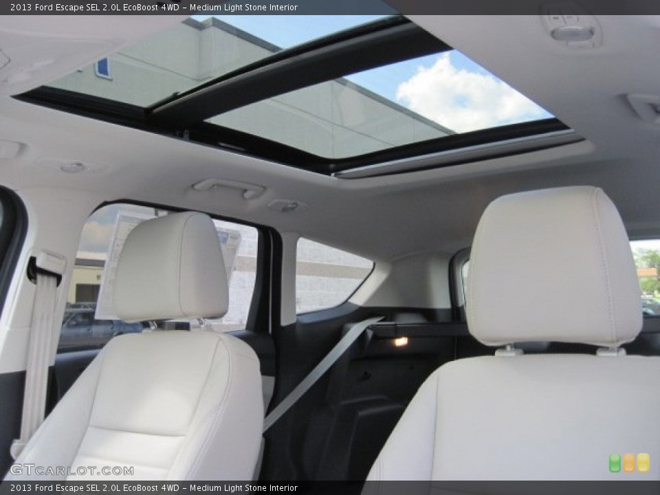 Medium Light Stone Interior Sunroof for the 2013 Ford Escape SEL 2.0L EcoBoost 4WD #70000089