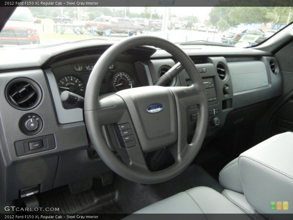 Steel Gray Interior Dashboard for the 2012 Ford F150 XL Regular Cab #70001438