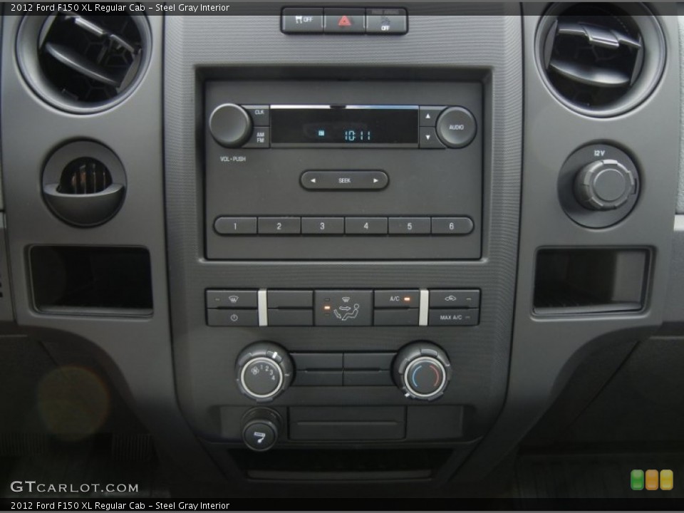 Steel Gray Interior Controls for the 2012 Ford F150 XL Regular Cab #70001462