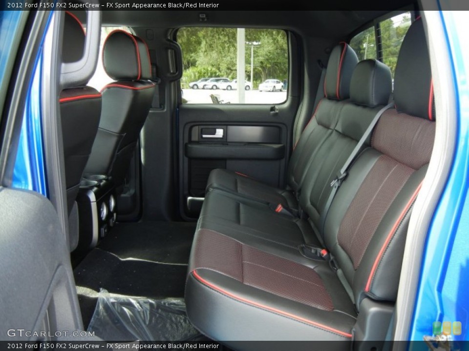 FX Sport Appearance Black/Red Interior Rear Seat for the 2012 Ford F150 FX2 SuperCrew #70001896