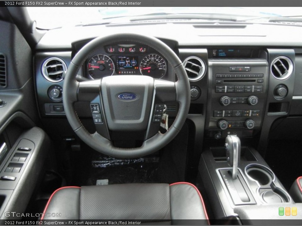 FX Sport Appearance Black/Red Interior Dashboard for the 2012 Ford F150 FX2 SuperCrew #70001908