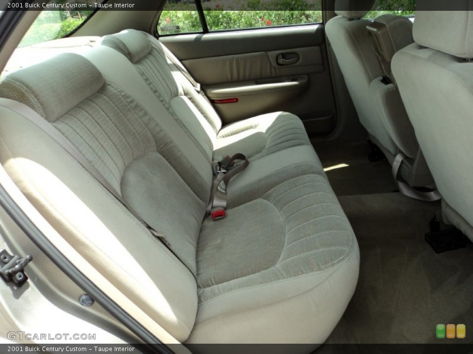 Taupe Interior Rear Seat for the 2001 Buick Century Custom #70003756