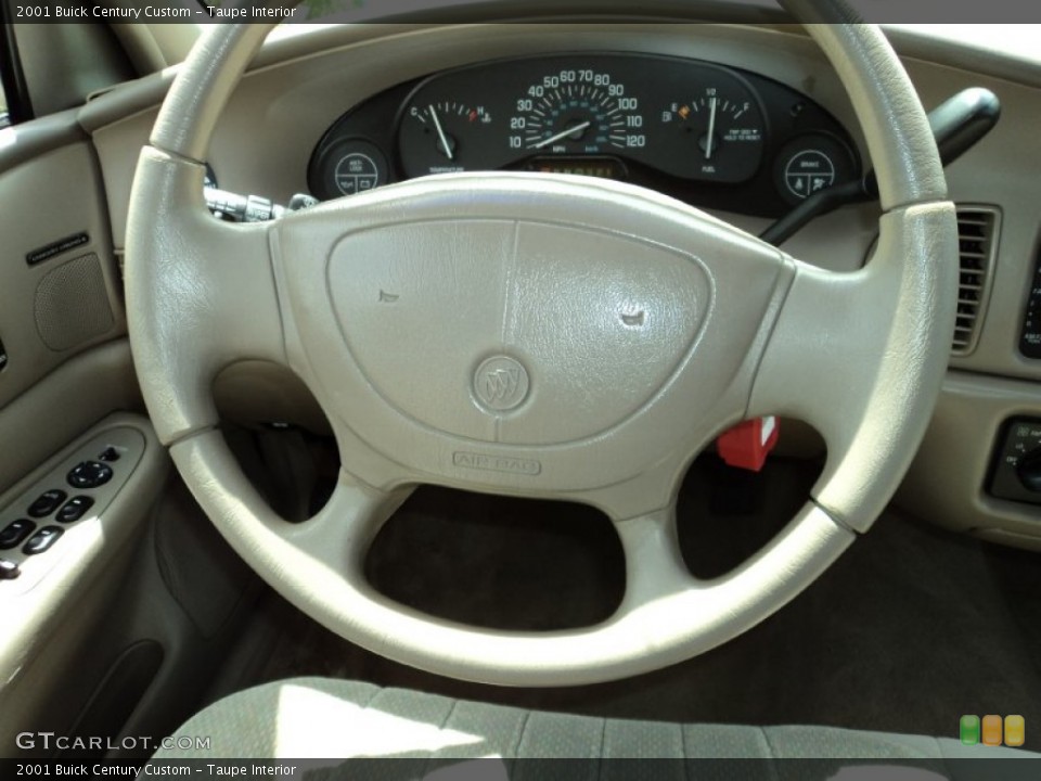 Taupe Interior Steering Wheel for the 2001 Buick Century Custom #70003787
