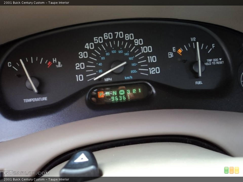 Taupe Interior Gauges for the 2001 Buick Century Custom #70003843
