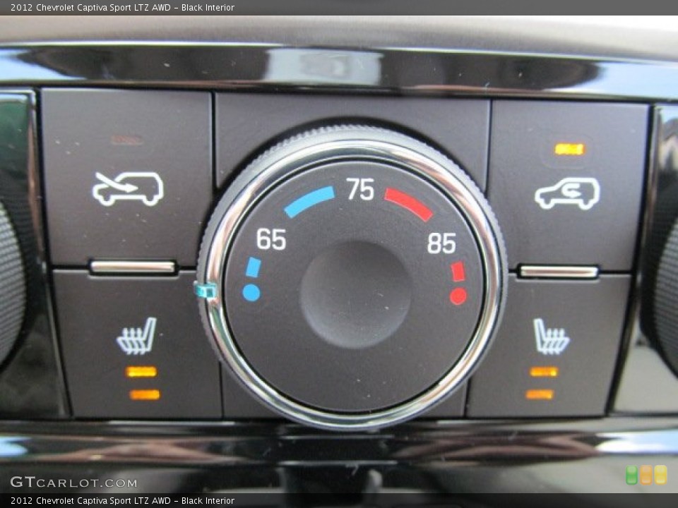 Black Interior Controls for the 2012 Chevrolet Captiva Sport LTZ AWD #70005828