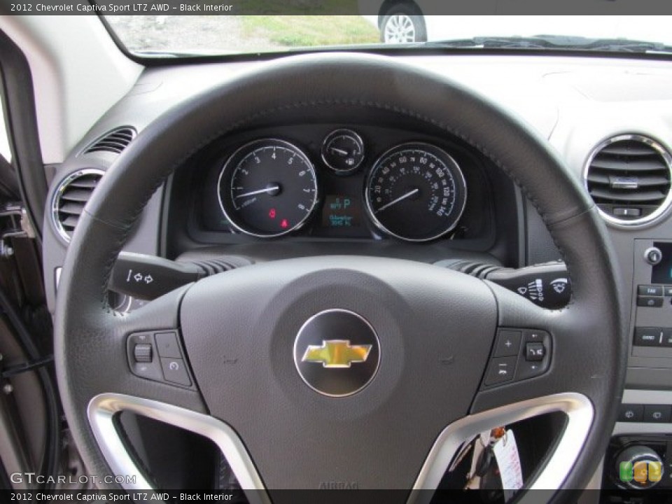 Black Interior Steering Wheel for the 2012 Chevrolet Captiva Sport LTZ AWD #70005903