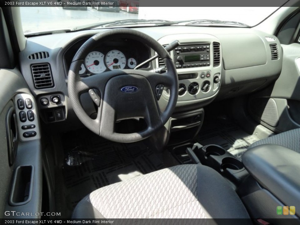 Medium Dark Flint Interior Dashboard for the 2003 Ford Escape XLT V6 4WD #70006081