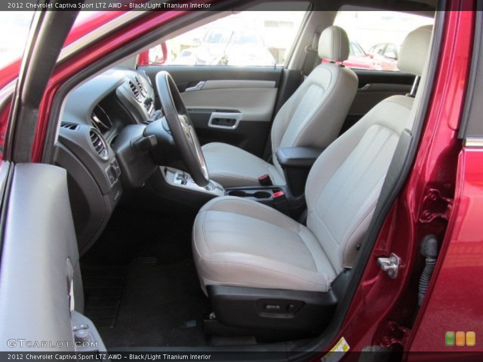 Black/Light Titanium Interior Front Seat for the 2012 Chevrolet Captiva Sport LTZ AWD #70006202