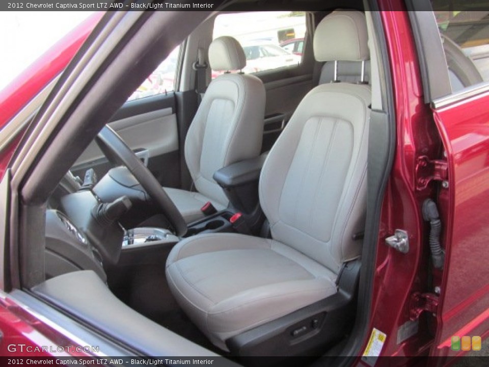 Black/Light Titanium Interior Front Seat for the 2012 Chevrolet Captiva Sport LTZ AWD #70006214