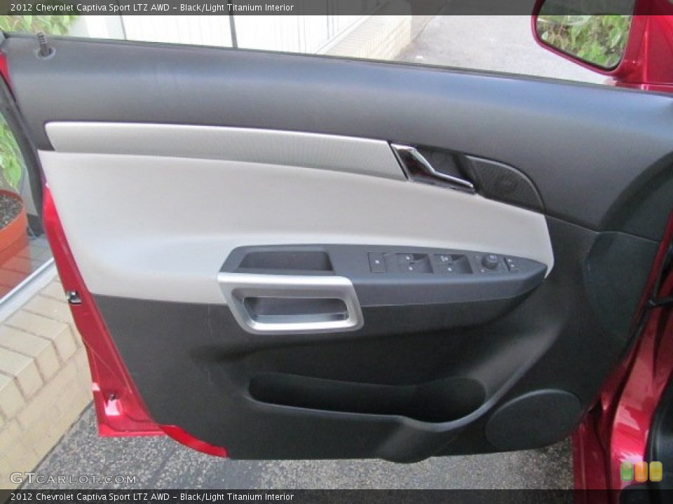 Black/Light Titanium Interior Door Panel for the 2012 Chevrolet Captiva Sport LTZ AWD #70006251