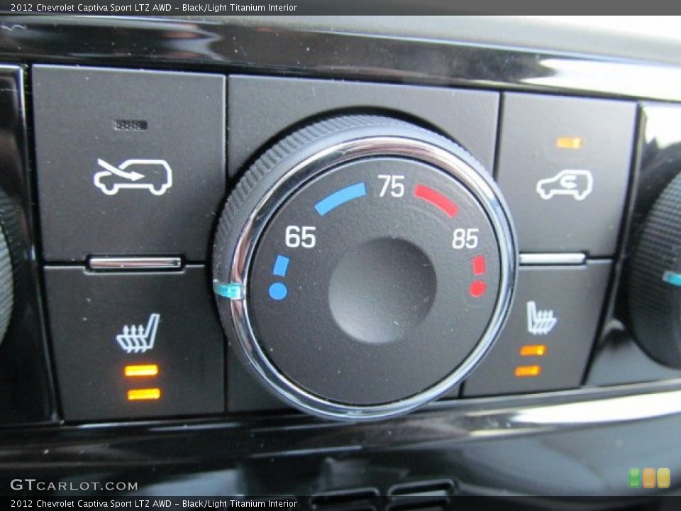 Black/Light Titanium Interior Controls for the 2012 Chevrolet Captiva Sport LTZ AWD #70006293