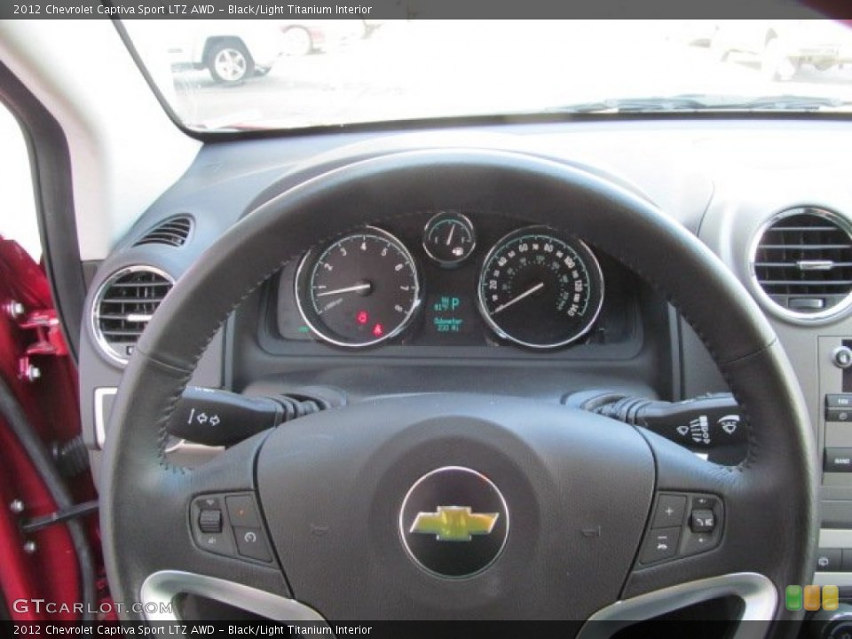 Black/Light Titanium Interior Steering Wheel for the 2012 Chevrolet Captiva Sport LTZ AWD #70006319