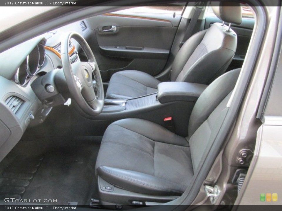 Ebony Interior Front Seat for the 2012 Chevrolet Malibu LT #70006668