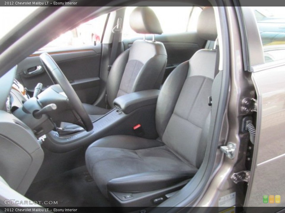 Ebony Interior Front Seat for the 2012 Chevrolet Malibu LT #70006680