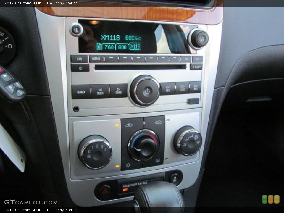 Ebony Interior Controls for the 2012 Chevrolet Malibu LT #70006737