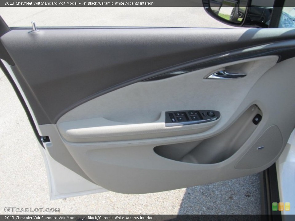 Jet Black/Ceramic White Accents Interior Door Panel for the 2013 Chevrolet Volt  #70008661