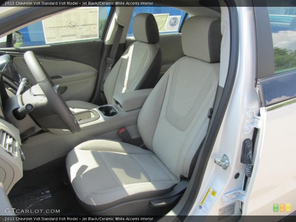 Jet Black/Ceramic White Accents Interior Front Seat for the 2013 Chevrolet Volt  #70008670