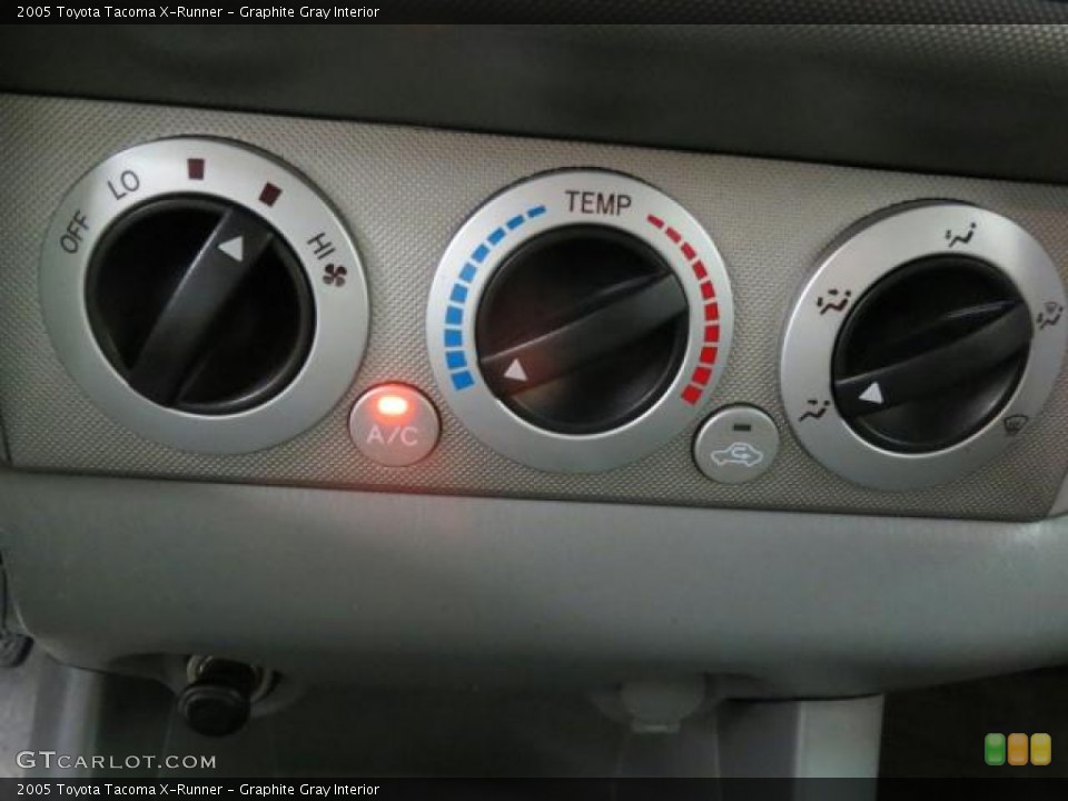 Graphite Gray Interior Controls for the 2005 Toyota Tacoma X-Runner #70008916