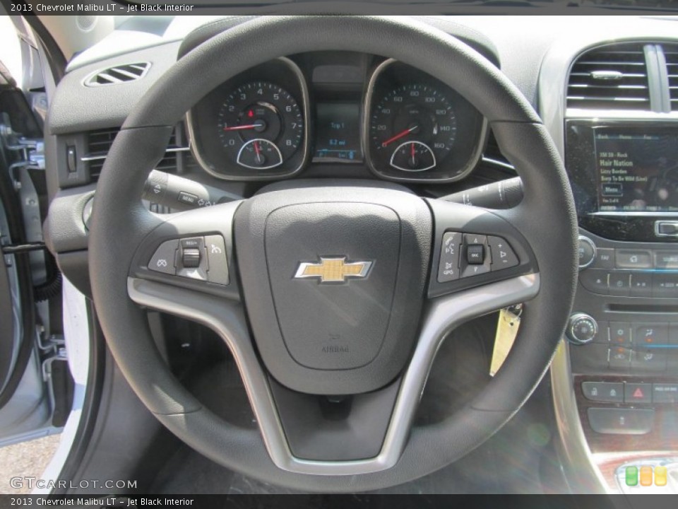 Jet Black Interior Steering Wheel for the 2013 Chevrolet Malibu LT #70008943
