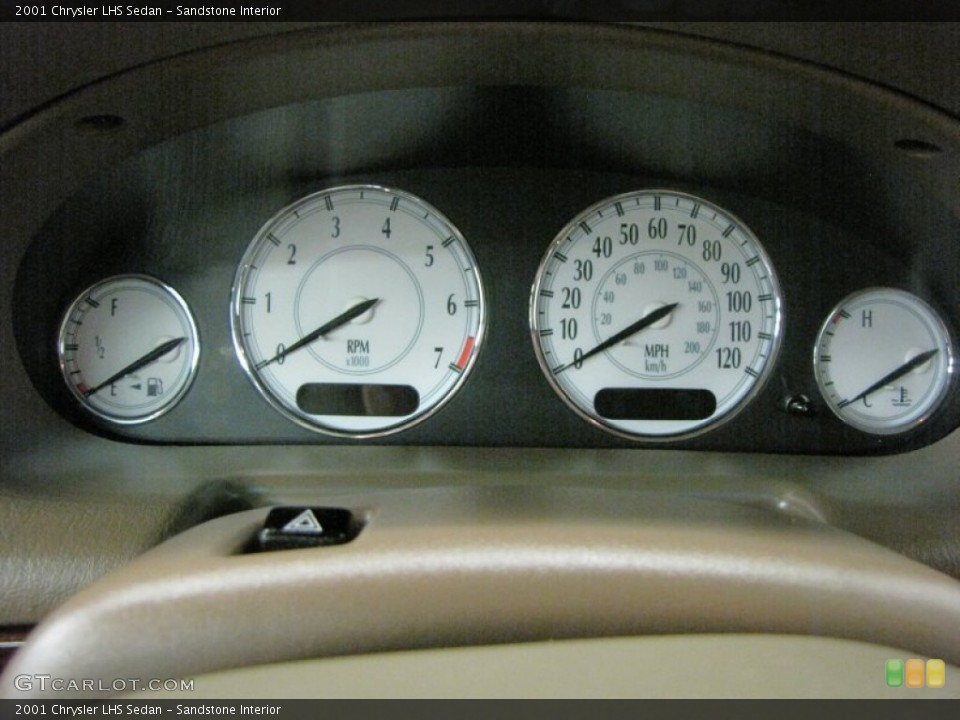 Sandstone Interior Gauges for the 2001 Chrysler LHS Sedan #70011526
