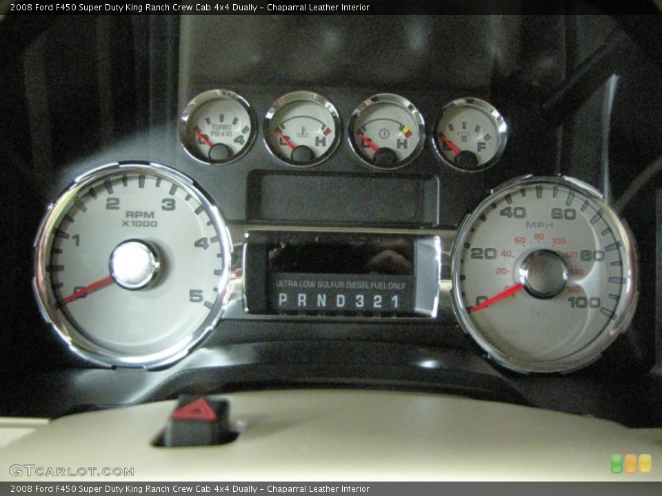Chaparral Leather Interior Gauges for the 2008 Ford F450 Super Duty King Ranch Crew Cab 4x4 Dually #70013452